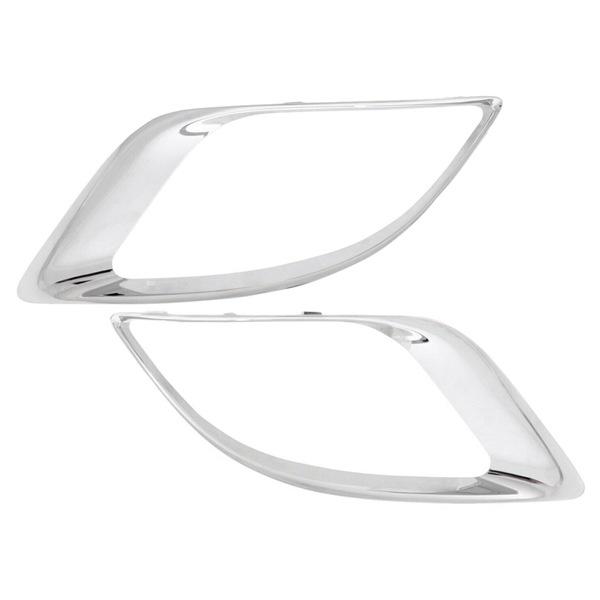Pair of Front Fog Light Covers (5113744AB & 5113745AB) for 2014-2020 Dodge Durango