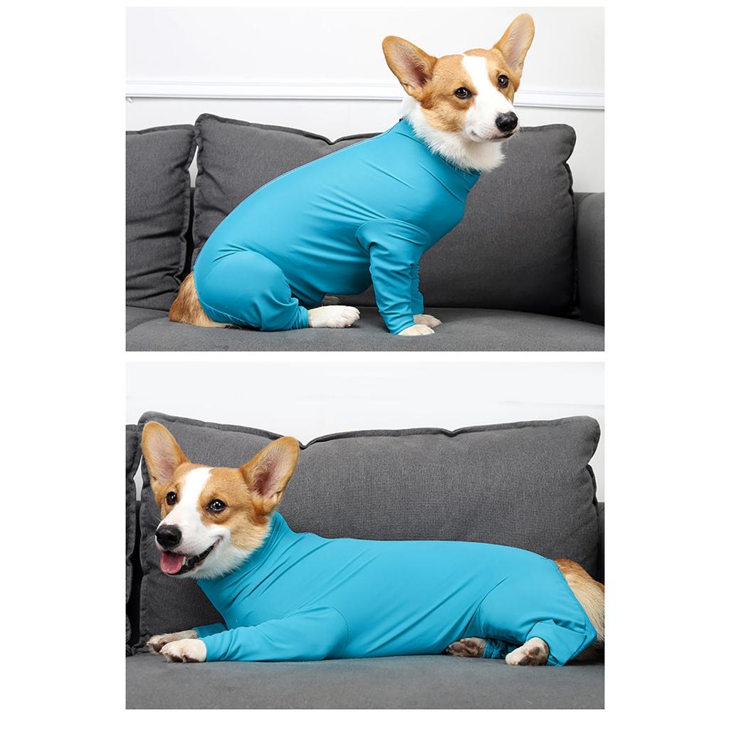 Vestiti per la Prevenzione della Perdita di Pelo del Cane a Quattro Zampe Avvolgenti Comfort Post-Operatorio Vestiti Elastici per Cani