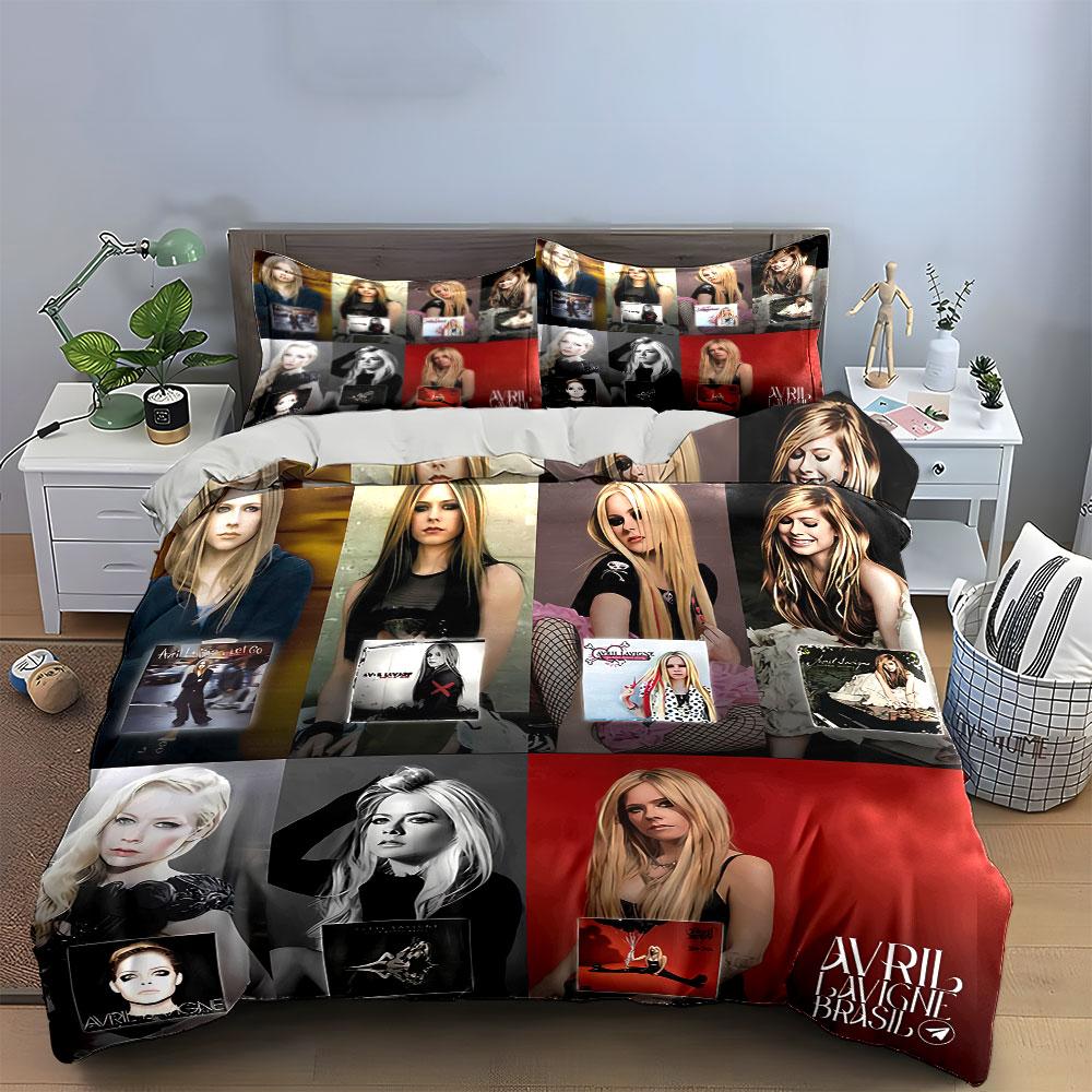 Blonde Female Pop Art Montage Bedding Duvet Cover Set Duvet Cover Pillowcases (1*Duvet Cover 2*Pillowcases, Without Duvet Insert)