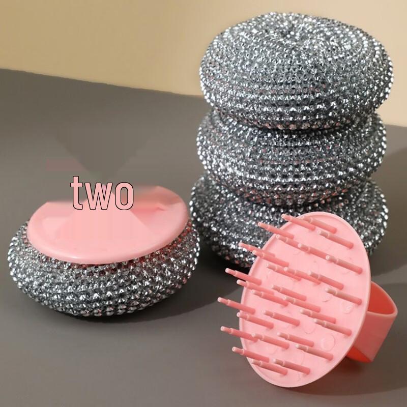 Ruhan Long Handle Steel Wire Dish Scrubber