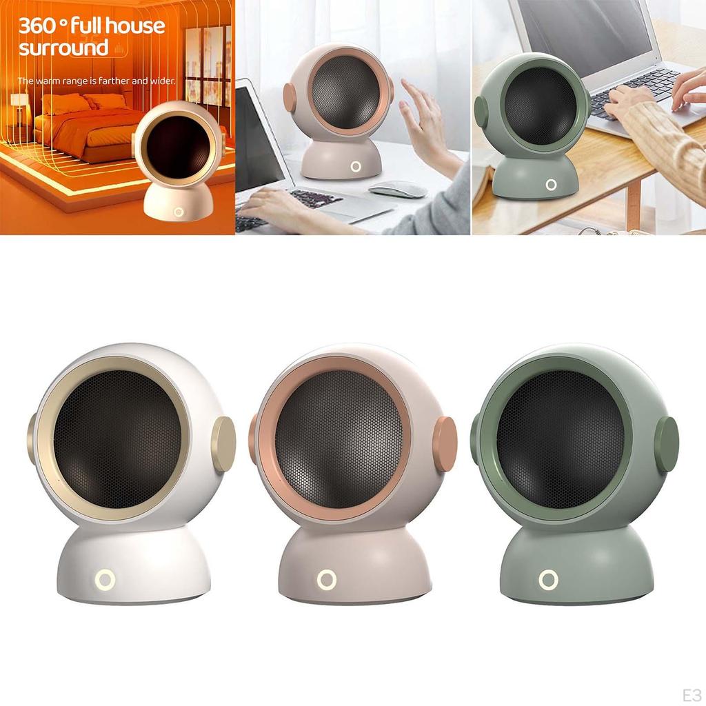 Kleiner elektrischer Raumheizer für den Innenbereich 1200W EU-Stecker für unter den Schreibtisch Robust Weiß