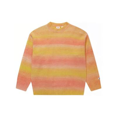 Levis FW22 Casual Crew Neck Knitted Long Sleeve Sweater Women Sweater Orange A3240-0005
