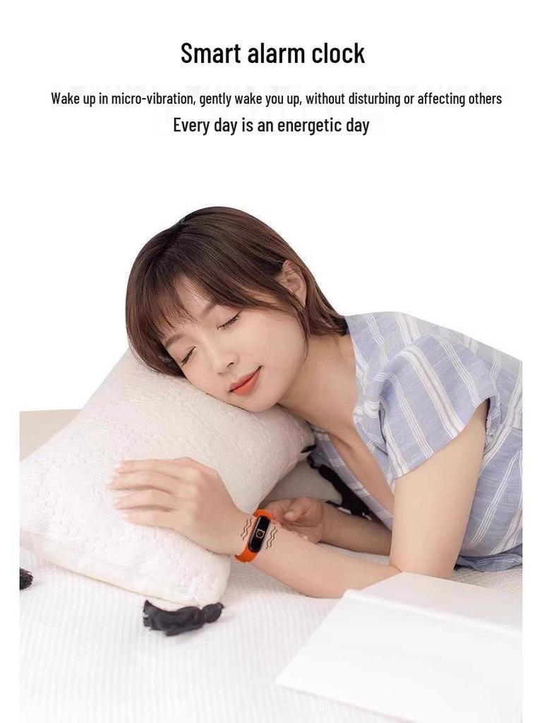 Stylish Multi-Function Sports Bracelet with Heart Rate Monitor and Custom Wallpaper – Perfect for Students