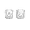 280ml 9.7oz Creative Irregular Glass Cup Art Design Whiskey Cocktail Glasses Juice Cold Drink Cups Lemon Water Milk Coffee Mugs