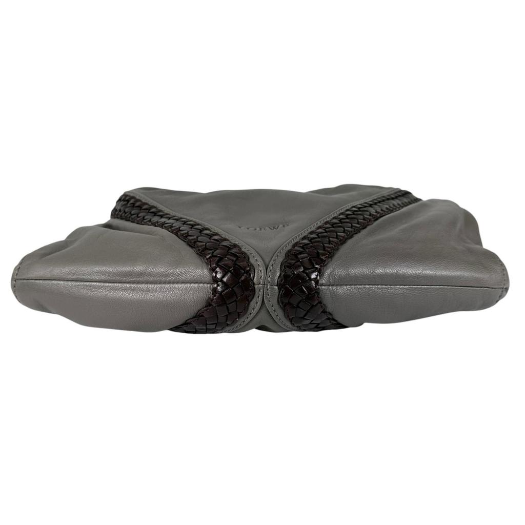 Loewe Shoulder Bag Gray Women Braid Used