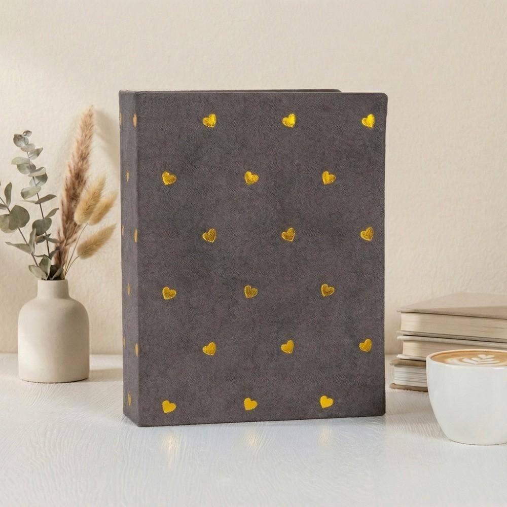 6 Inch 100 Pockets Photo Album Cloth Cover Large Capacity Slip-in Picture Albums Insert Pocket Laminated Photo Storage