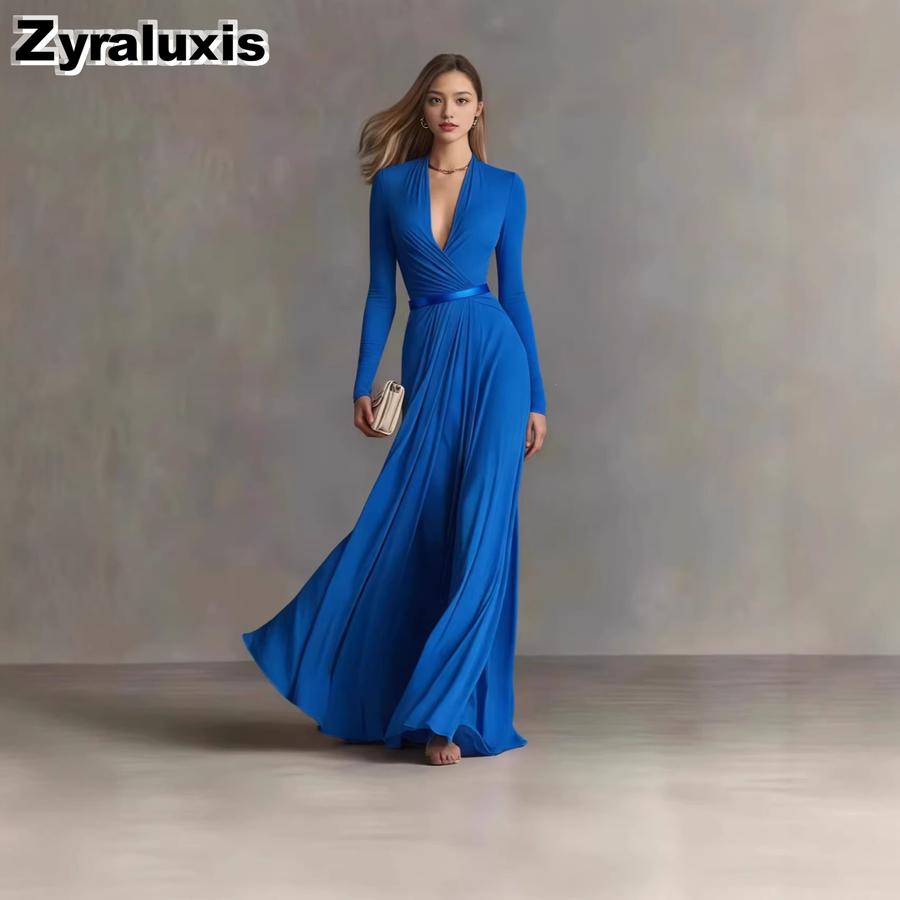 Women's Elegant Dress with Texture Long Sleeve, Small Fragrance Style, Waistline