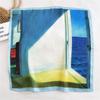 53cm Silk Square Scarf for Women: Elegant Korean Design for Spring, Summer, Autumn - Fashionable Digital Print Headscarf