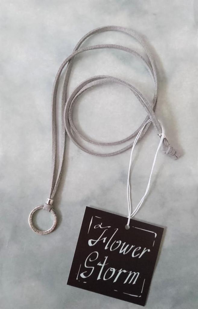 Flower Storm Glasses a Simple Metal Ring Pendant for Sunglasses and Silver Leather for Men and [flower Storm] Holder, Glasses, (glasses Holder,