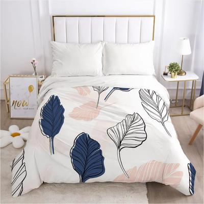 Hot Selling Style 3D Simple Pattern Duvet Cover Set Queen Size Nordic Style Bedding Room Decor 3 Pcs with 2 Pillowcases No Quilt