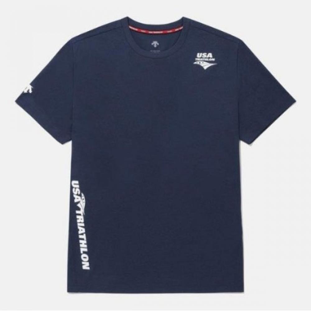 

DescenT ShorT Sleeve Tee Cqk Sq221iTs49 Nav UsaT Graphic T shirT Navy 100
