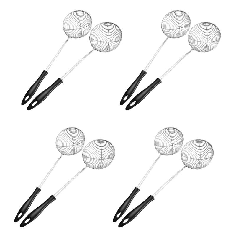 Stainless Steel Slotted Spoon for Cooking and Frying Rustproof Kitchen Skimmer Large Colander Vegetable Broth Tool 1