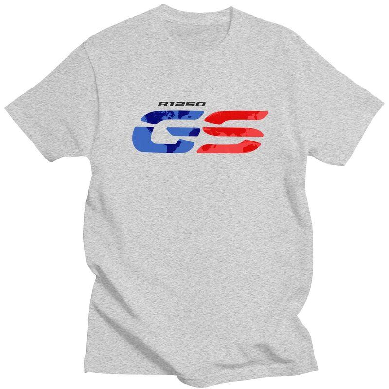 Custom Trendy GS Motorcycle Adventure T Shirt Men Short Sleeves Pure Cotton Tshirt Motorrad Biker Tees Fashion Tshirt