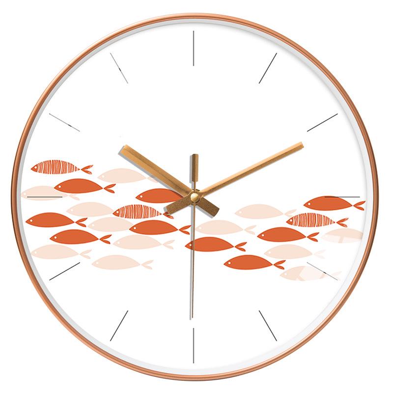 12-Inch Nordic Starry Sky Silent Wall Clock for Bedroom & Living Room