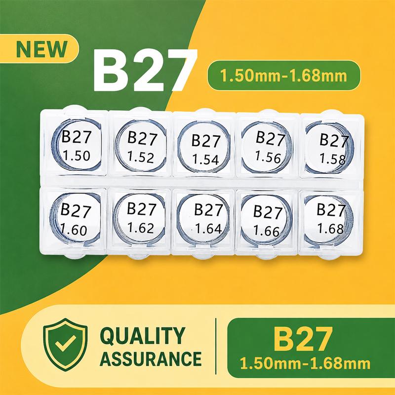 B27 50 Pieces/Box Common Rail Injector Calibration Gasket Fuel Nozzle Adjustment Gasket Diesel Engine Repair Parts LF2642