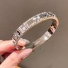 Elegant Silver Floral Stainless Steel Bangle With Electroplated Finish For Daily Wear