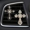 Bling Rhinestone Air Vent Clip with Car Freshener & Decoration,Cute Dash Decor Accessory