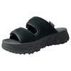 UGG CapTrail Strap Slide Platform Sports US7 Sandals, Suede, Sole, Spring/Summer Slippers, Shoes, Women's, 1167497, Black, (24.0cm) [Used]