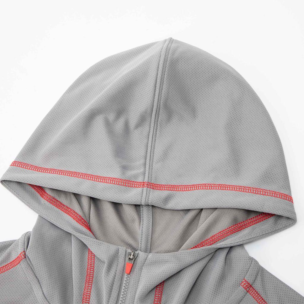 Puma Colorblock Kapuzenjacke mit Reißverschluss Langarm Herrenjacken Grau 683052-62