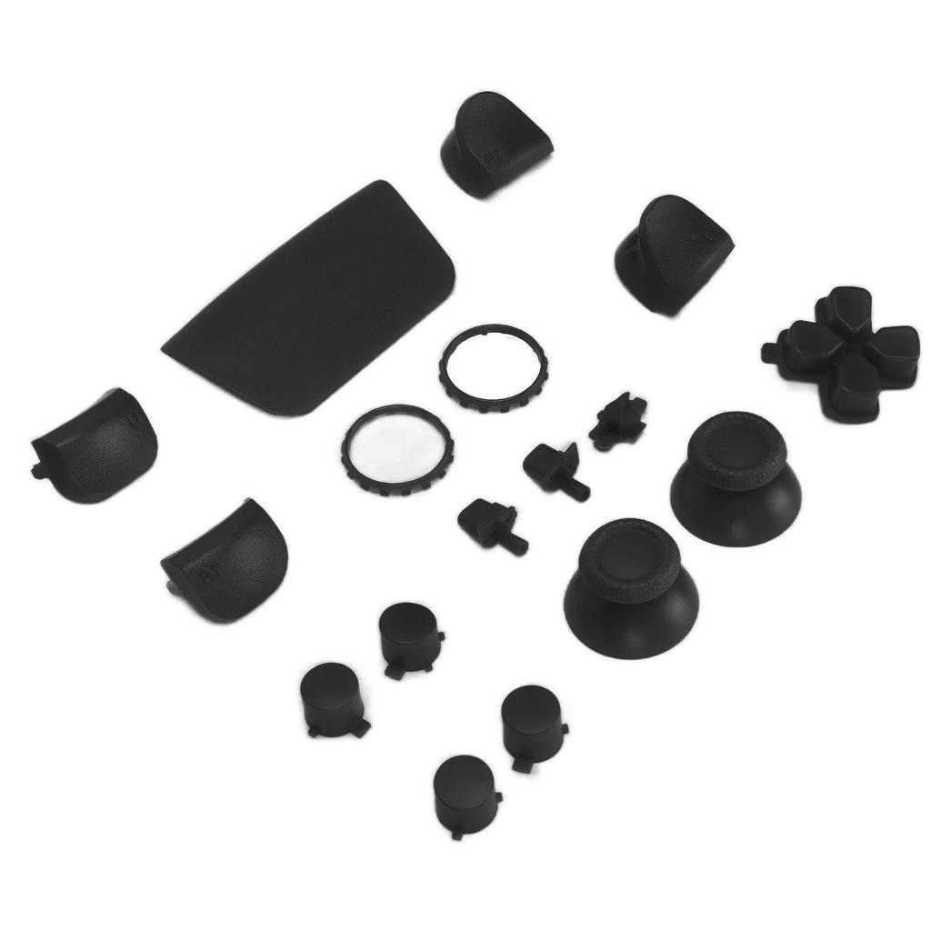 Replacement Buttons L2 R2 Full Buttons Set Replacement Button Repair Kit for PS5 ControllerBlack