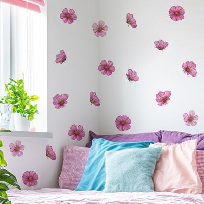 DIY Bemalte Blumenaufkleber für Schlafzimmer Wohnzimmer Eingangsbereich Heimhintergrund und Wandverschönerung