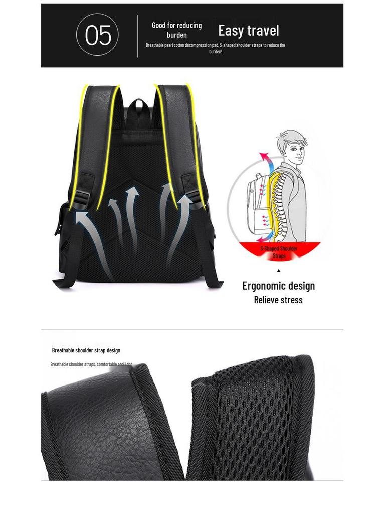 Large Capacity Waterproof Fashion Backpack for Men and Women - Travel & Laptop Shoulder Bag