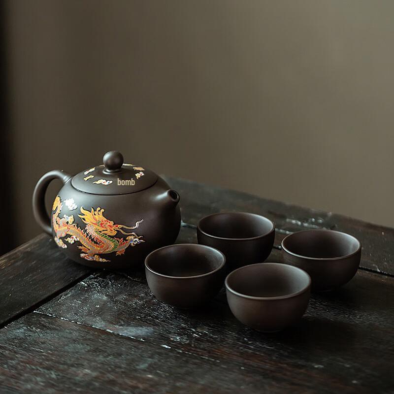 

Shangqi Heat-Sensitive Color Changing Zisha Tea Set