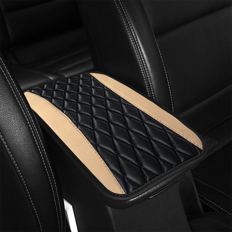 Universal Car Armrest Cover with Storage Bag – SUV/Sedan Console Protector