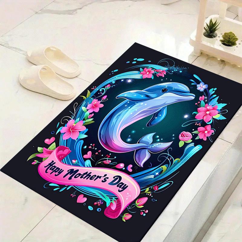 

1pc Mother s Day Love Print, Design Indoor Area Rug, Soft, Anti-Slip, and Durable Gaming Room Decor for Bedroom, Living Room, and Exercise R 60cm by 90cm