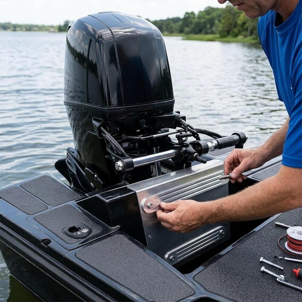 Transom Support Plate Aluminum Easy Installation Premium Thickness Maintenance Accessories for Top