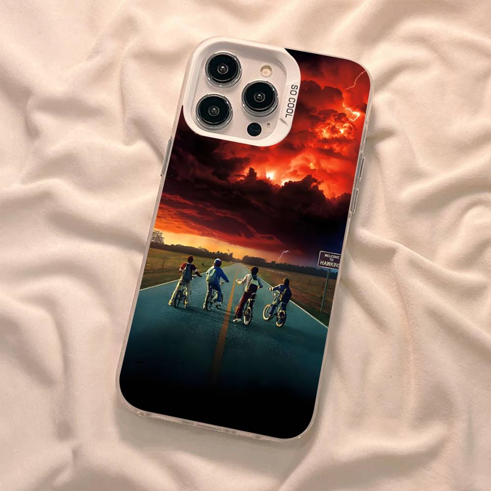 Hot S-Stranger T-Things Phone Case For IPhone 17 16 15 14 13 12 11 Pro Max Plus Pro Colorful Shell
