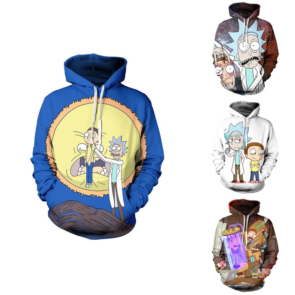 Cartoon And Rick 3d Print Casual Hoodies Women Men Sweatshirt New Pullover
