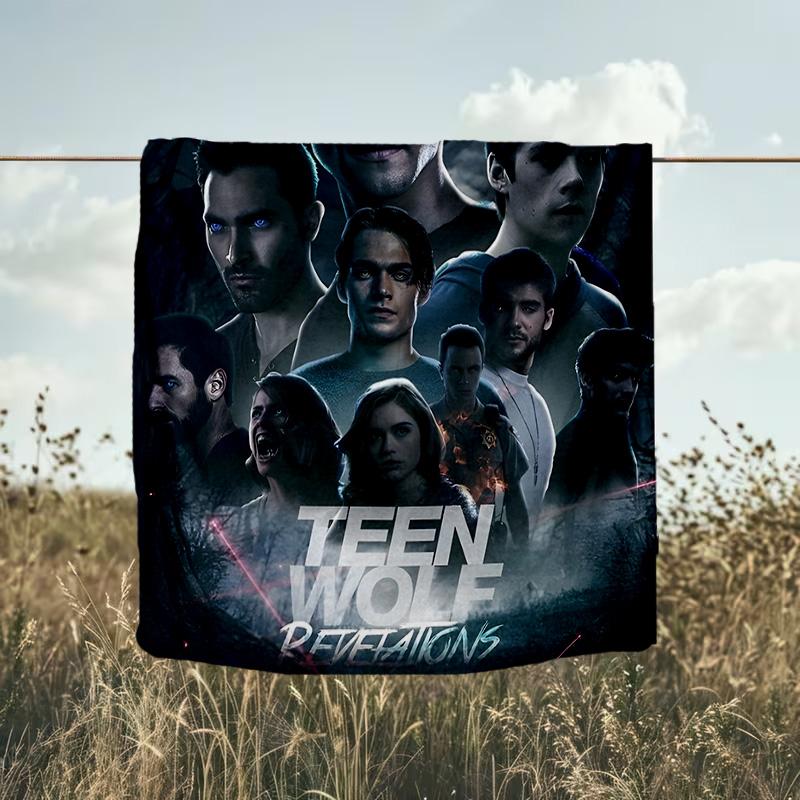1 Stück Teen Wolf Decke Flanell Überwurf für Sofa, Innenbereich, Camping, Wohnzimmer, Büro, Stuhl und Bett Weiches Geburtstags-Weihnachtsgeschenk