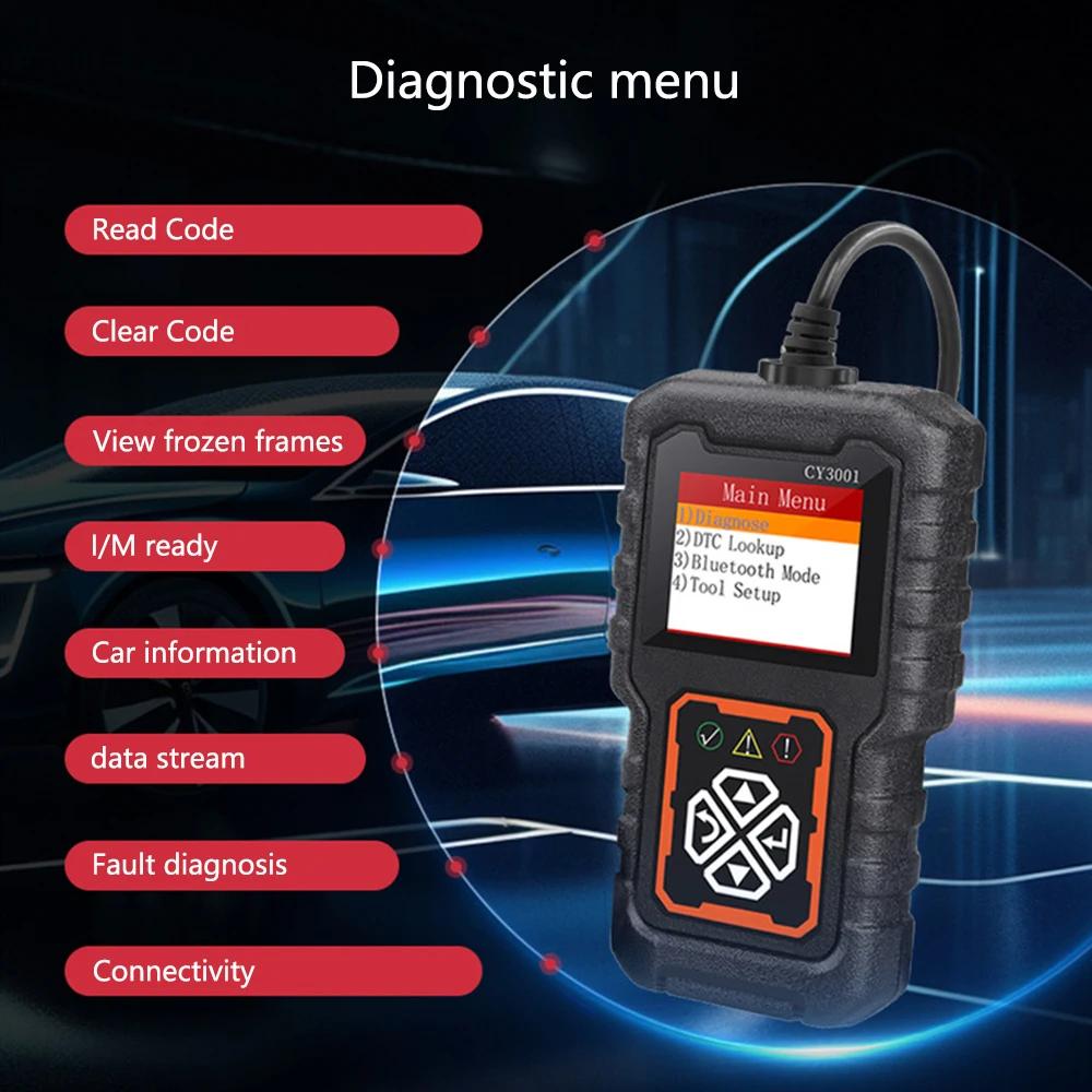 New Automotive Fault Detection Device CY3001 OBD2 Reading Card Engine Detection Tool Elm327