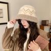 Jacquard Wool Hat Women's Autumn and Winter Cold-proof Fashion Casual Warm Basin Hat Bucket Hat