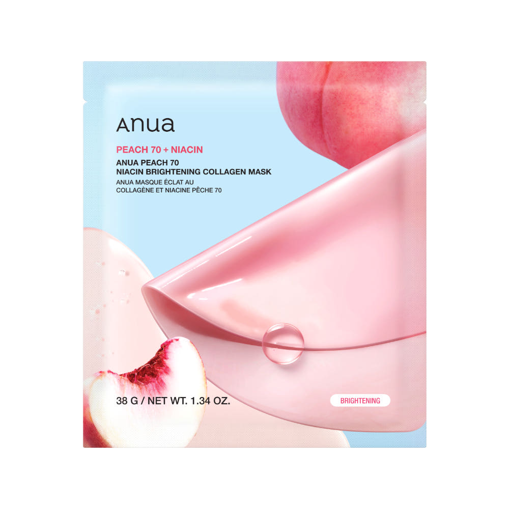 Anua Peach 70 Niacin Brightening Collagen Mask 4ea