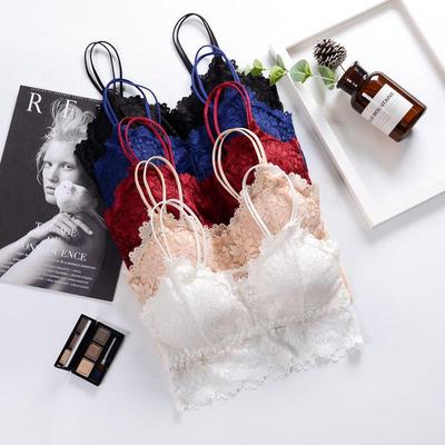 Korean Style Lace Racerback Strapless Camisole Bra - Wire-Free, Student Friendly Innerwear