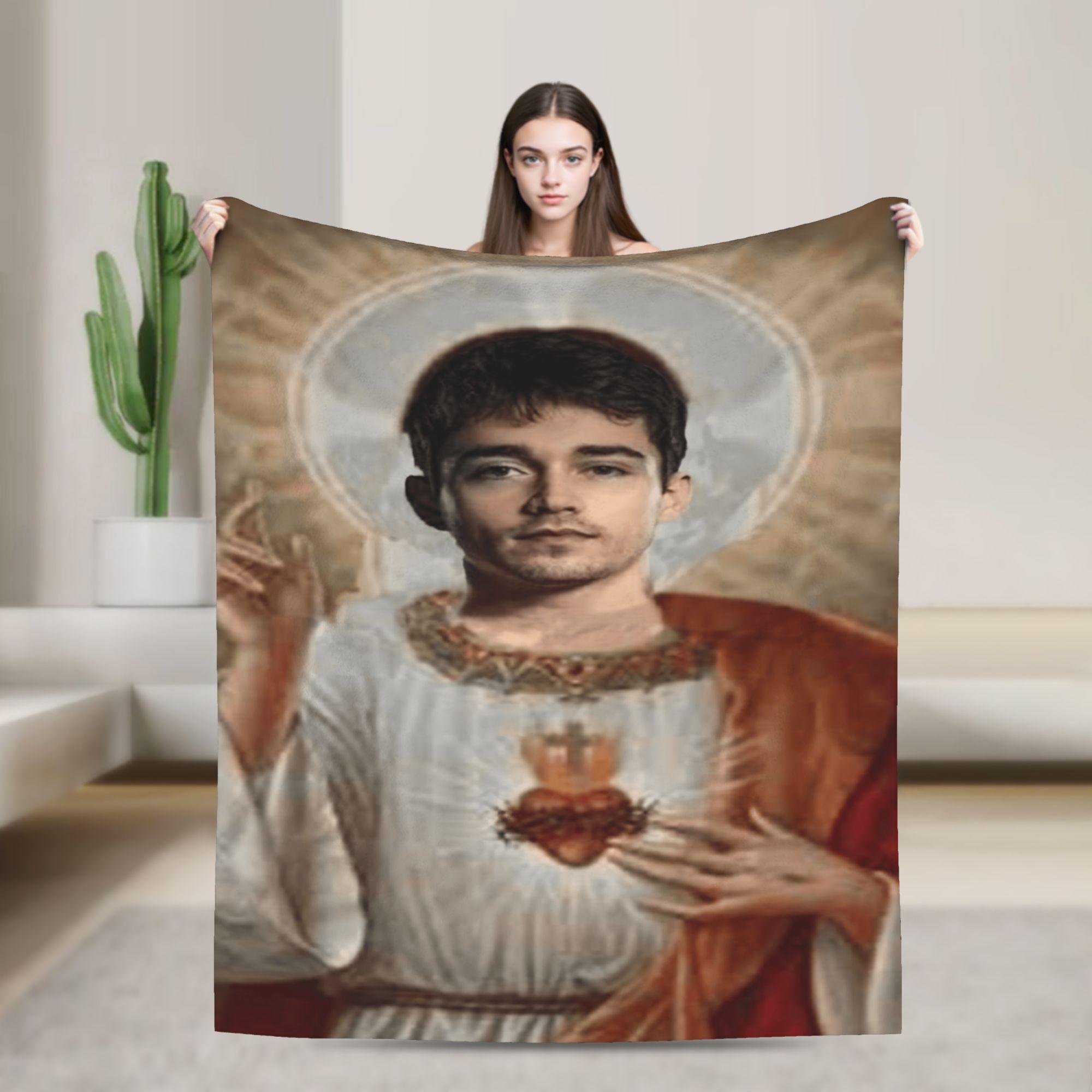 Happy Adults Toys Unisex C-Charles L-Leclerc Saint Flannel Blanket Spring Warm Throw Blanket For Child Living Room Fluffy Bedspread Sofa Bed Cover