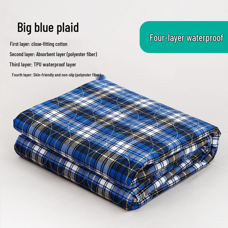 

Washable Leakproof Incontinence Pad for Adults - Breathable, Large Size Absorbent Bed Sheet for Elderly and Paralyzed Patients. 60x90cm