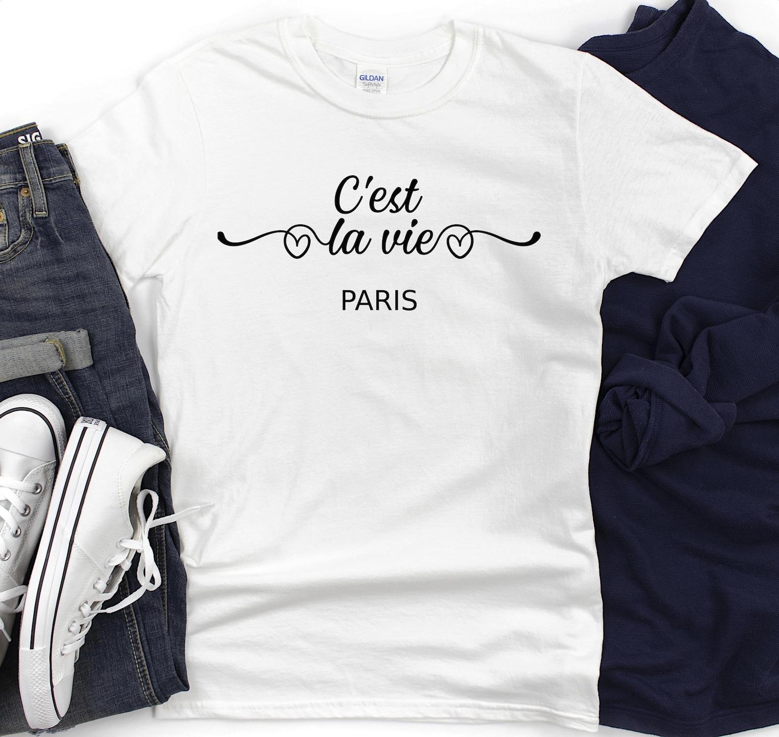 C est la Vie Parisian Vibes T-Shirt | French Teacher, Travel, Paris Style L