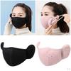 Earmuffs Covering Cold Weather Mouth Balaclava Unisex Breathable Hole Ear Warmer for Skiing Outdoor