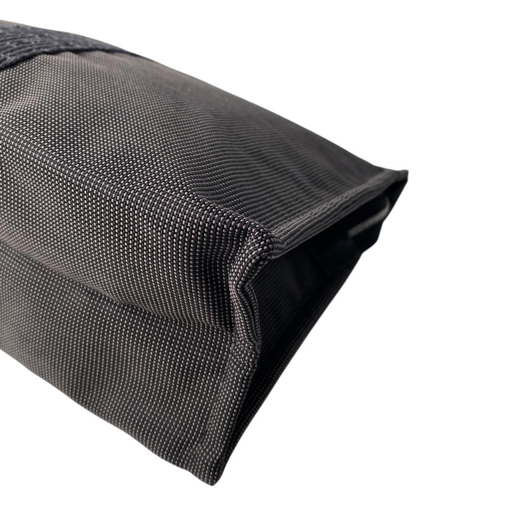 Używana torba kopertówka HERMES płótno szaro-czarne męska