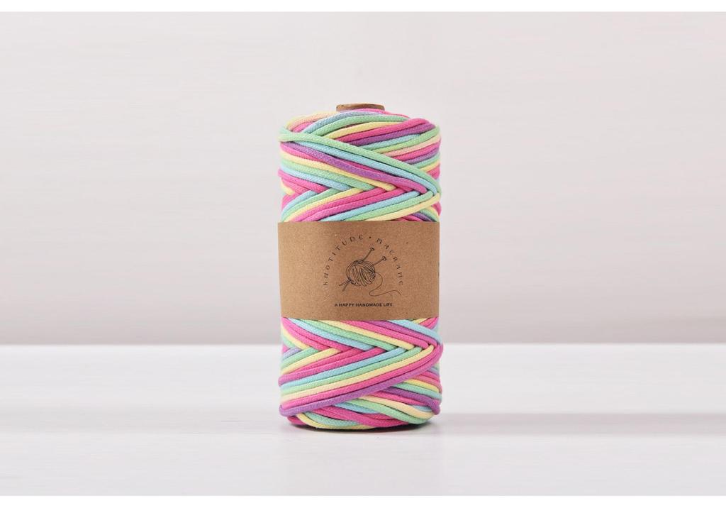 100 Yards 3mm Gradient Color Cotton Core-Spun Rope for DIY Projects