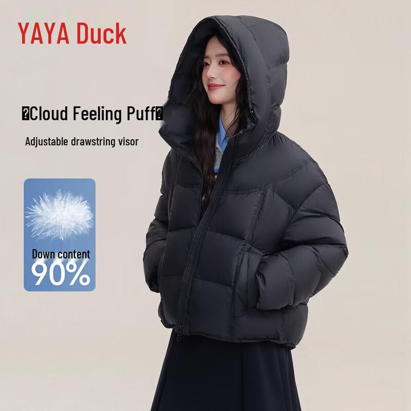 YAYA Women's Winter Puffer Hooded Down Jacket