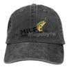 Milf Man. I Love Fishing Hat Men Women Adjustable Trucker Fashion Washed Denim Caps for Outdoor Black Baseball Cap