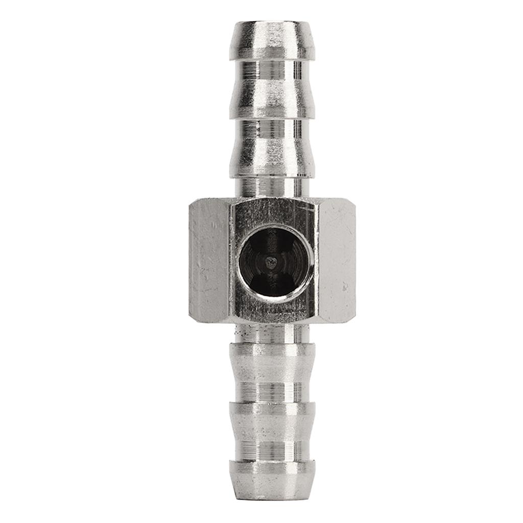 T Fitting Adapter 304 Stainless Steel Rubber High Performance For Fuel Pressure Gauge Or Sensor