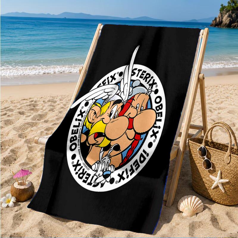 Asterix Friends Beach Towel, Microfiber Beach Towel, Perfect For Pool, Beach, Travel, Home Decor Beach Party Fan Gifts