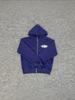 Corteiz Vibe Hip Hop Fleece gevoerde hoodie met rits voor heren
