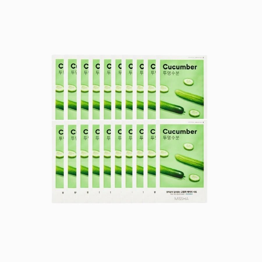 

MISSHA Тканевая маска для лица Cucumber, 20 шт., 19 г 1 set