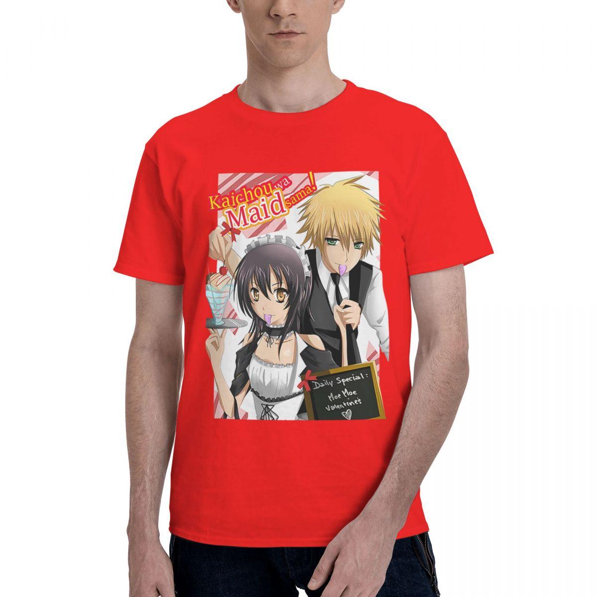 

Maid Sama 100 Cotton Casual Breathable Confortable Vintage Short Sleeve TShirt Funny Shirt S